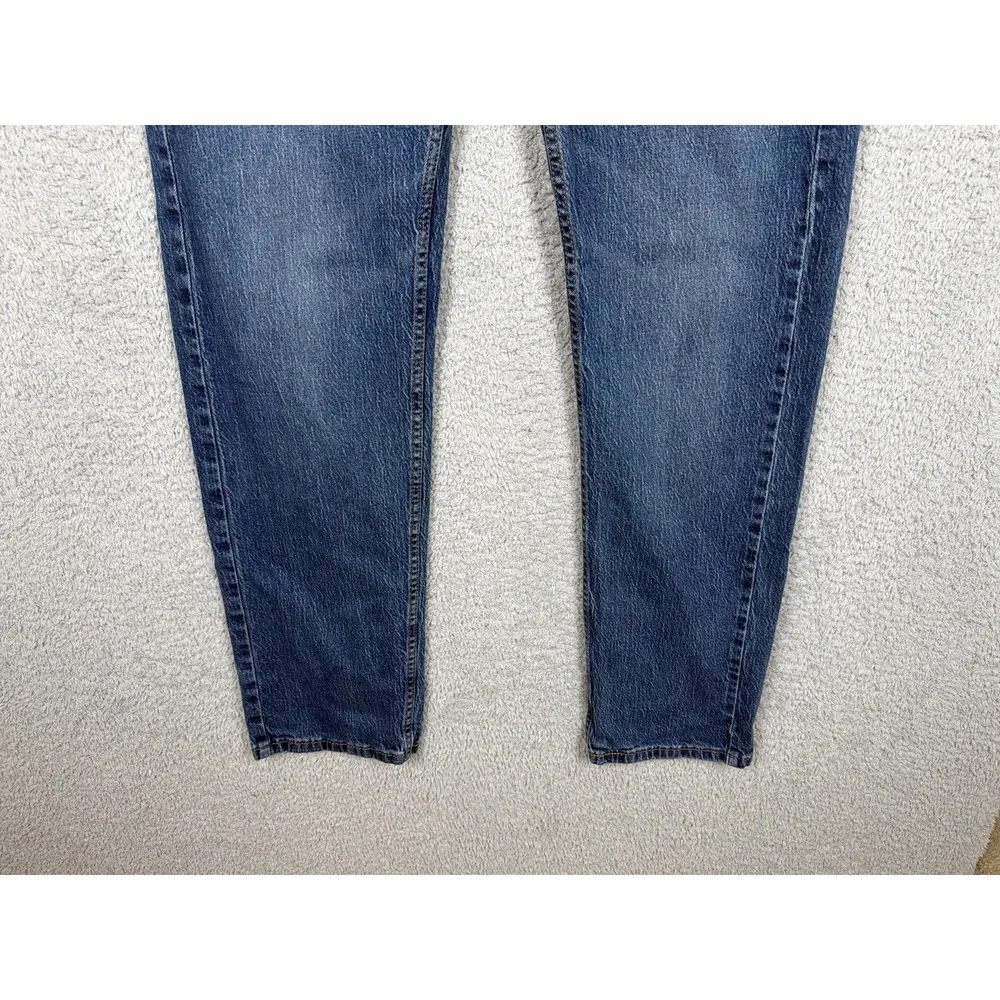 Levis 505 Jeans Mens Actual Size 34x30 Blue Regular Fit Straight Leg Denim Pants